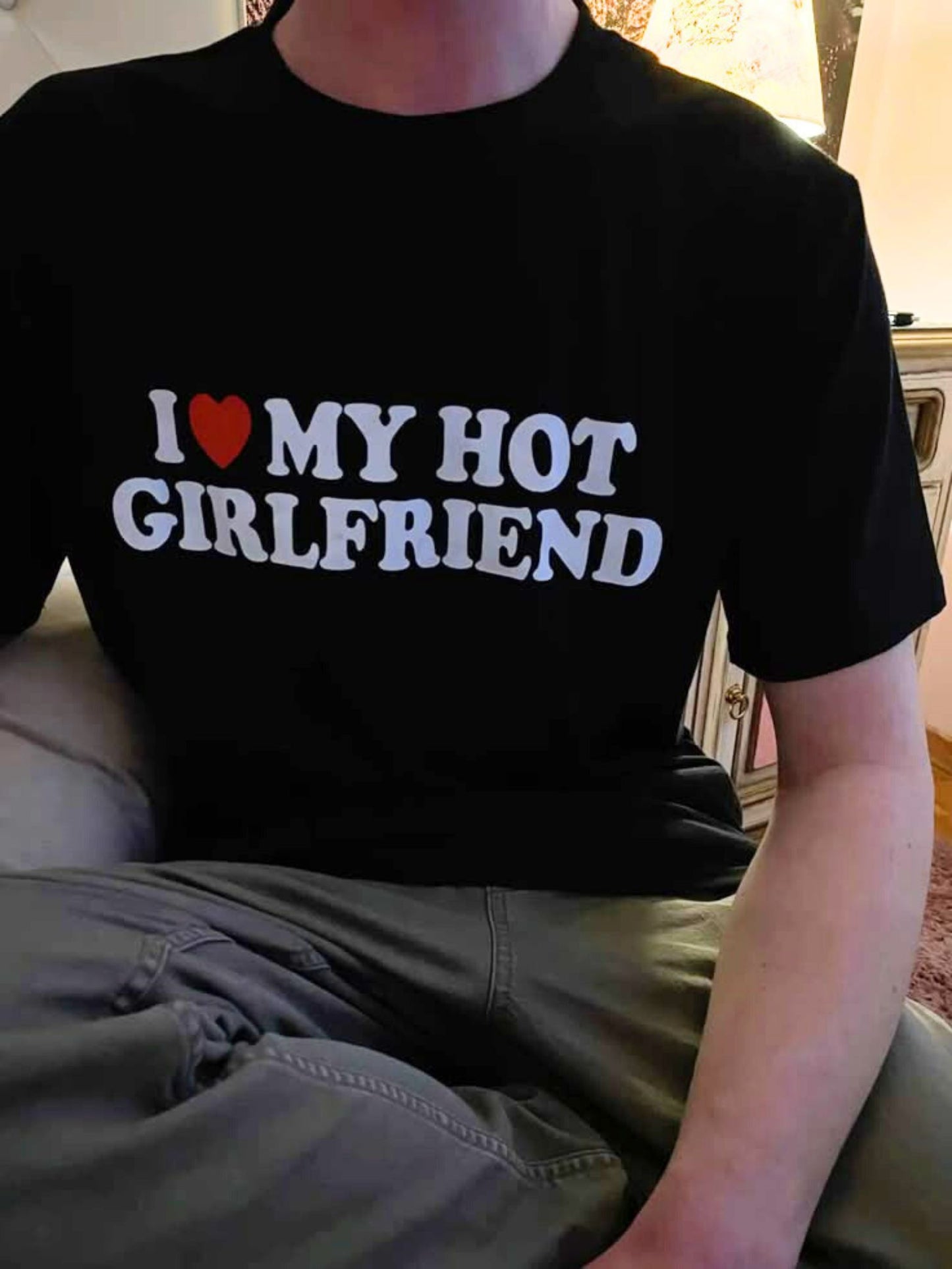 T-Shirt "I Love My Hot Girlfriend"