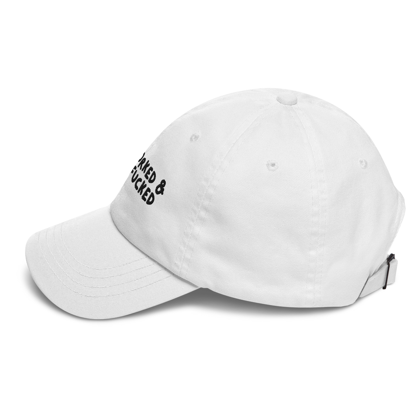 Baseballkappe "Overworked & Underfucked"