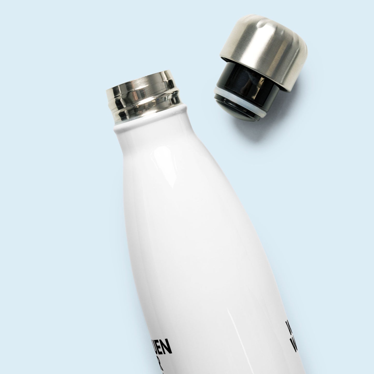Edelstahl Trinkflasche "Schauen Wir Mal Was Wird."