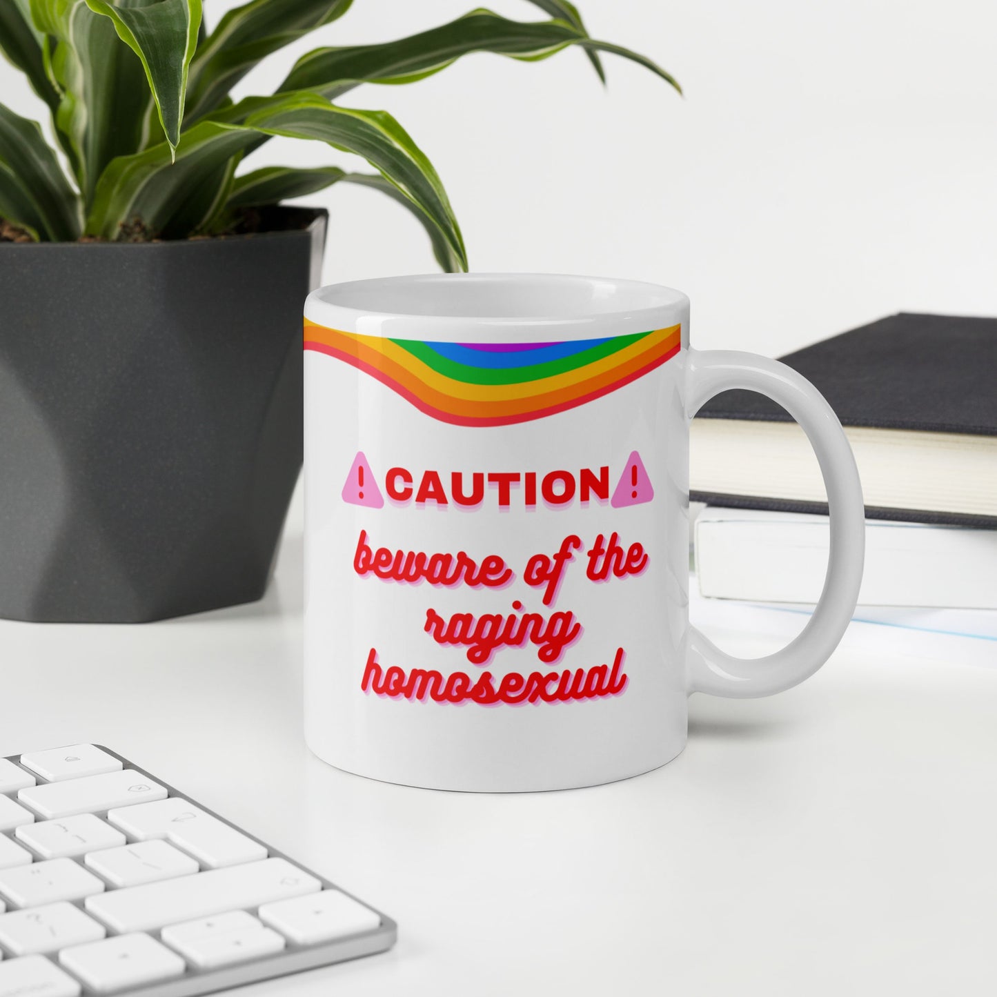 Tasse "Caution - Beware Of The Raging Homosexual" LGBTQ