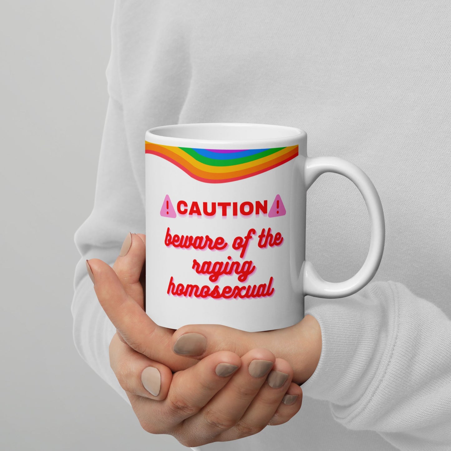 Tasse "Caution - Beware Of The Raging Homosexual" LGBTQ