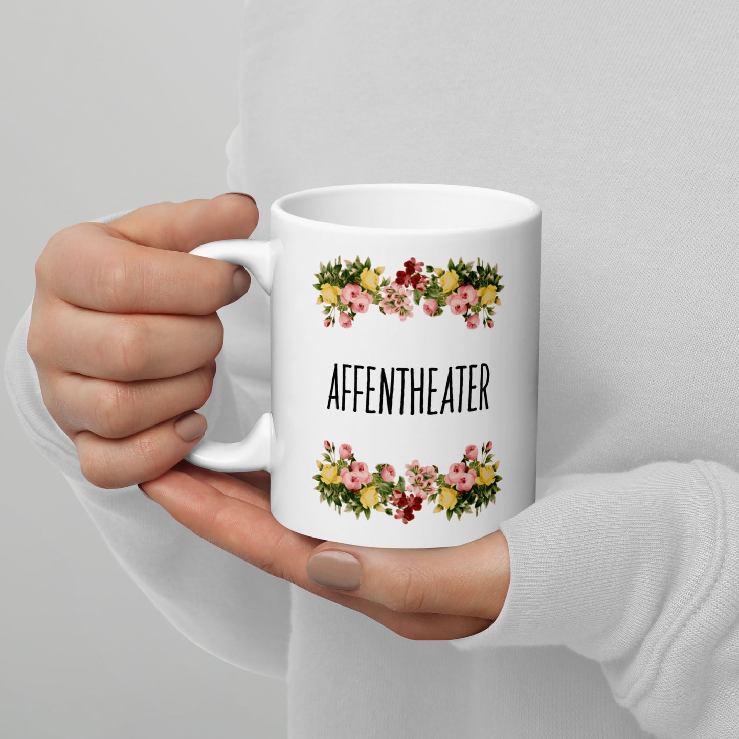 Tasse Büroausraster "Affentheater"