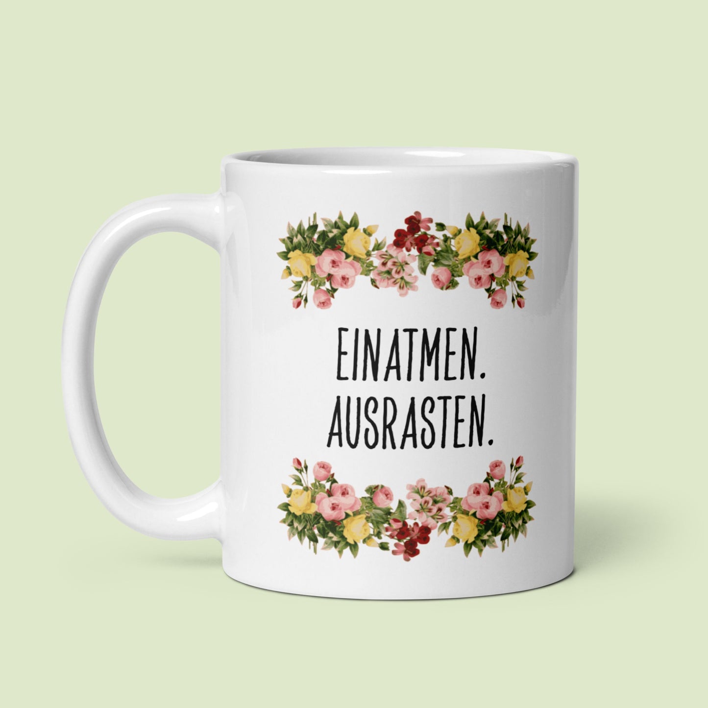 Tasse Büroausraster "Einatmen. Ausrasten."