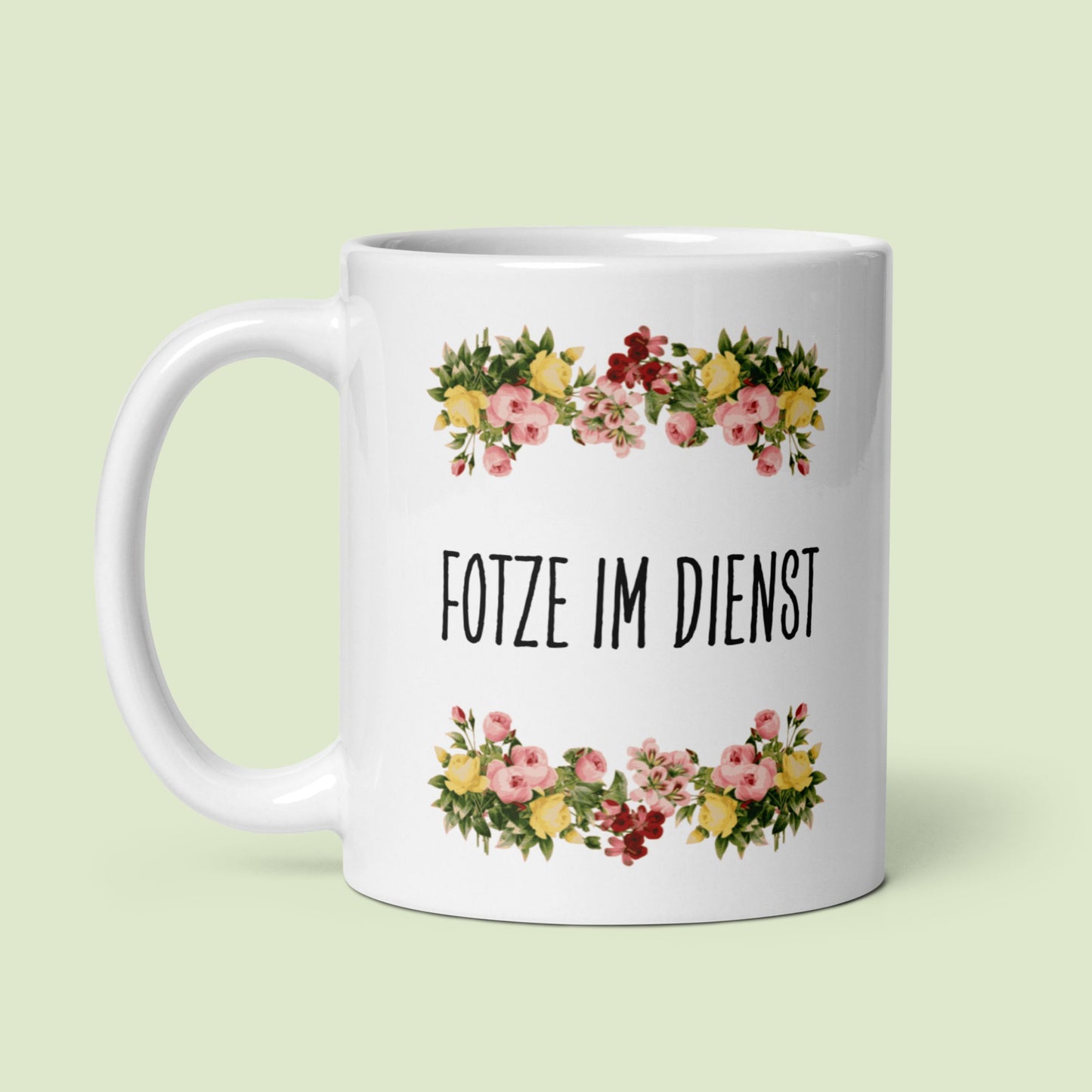 Tasse Büroausraster "Fotze Im Dienst"