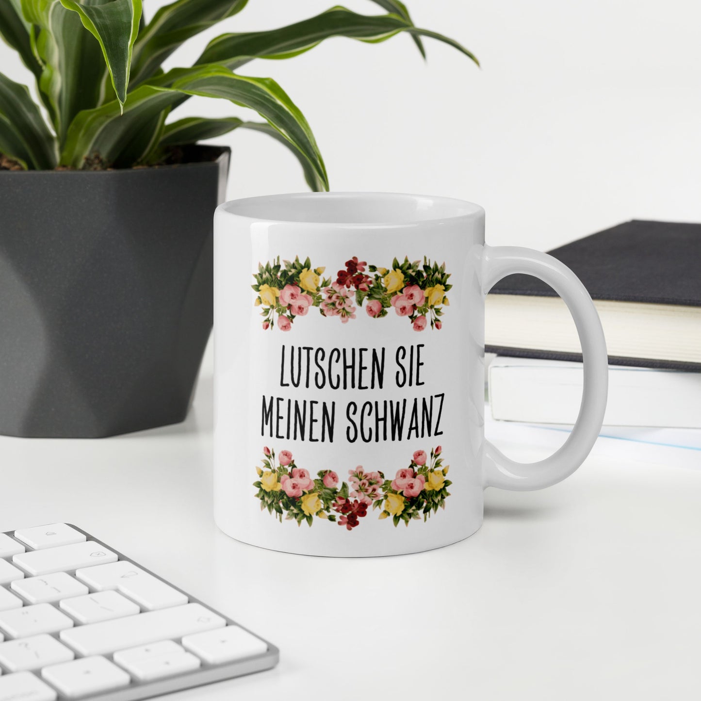 Tasse Büroausraster "Lutschen Sie Meinen Schwanz"