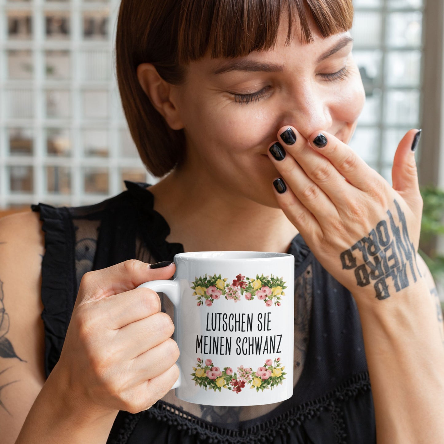 Tasse Büroausraster "Lutschen Sie Meinen Schwanz"