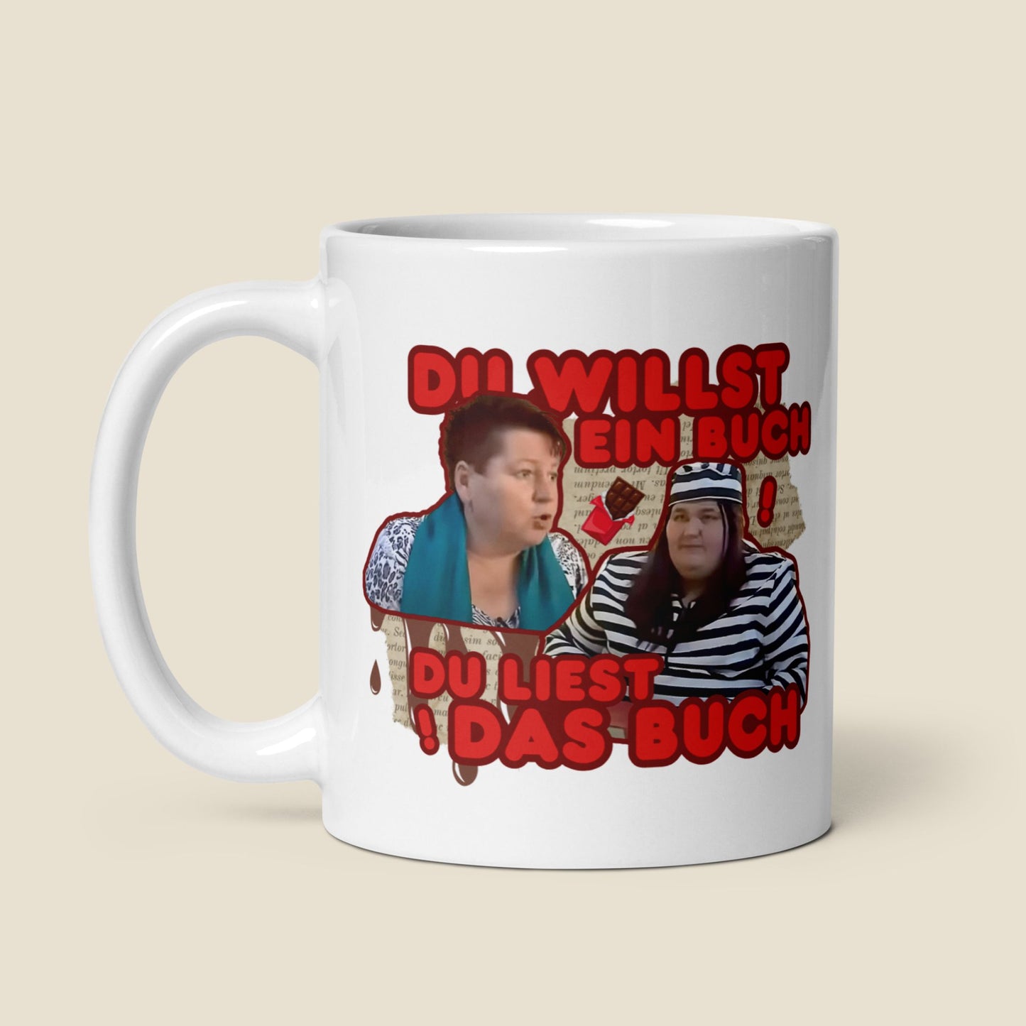 Tasse "Du Willst Ein Buch!"