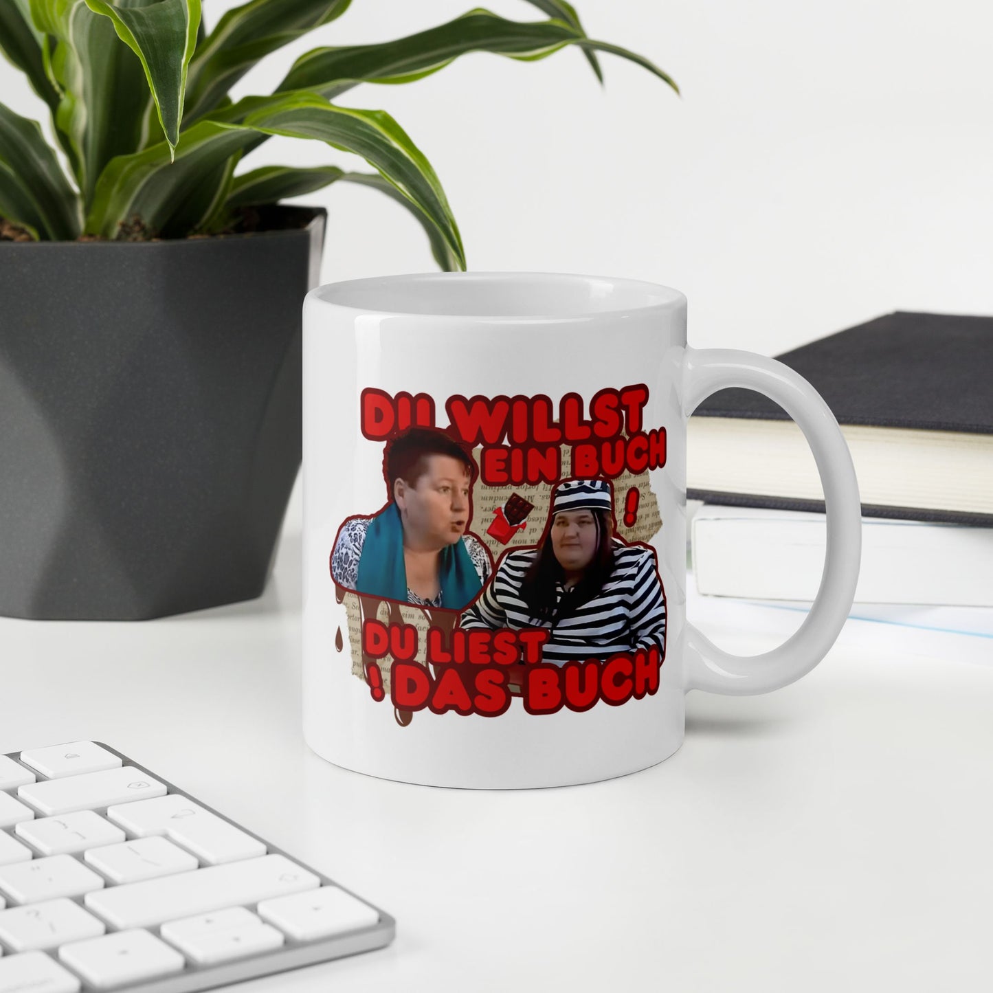 Tasse "Du Willst Ein Buch!"