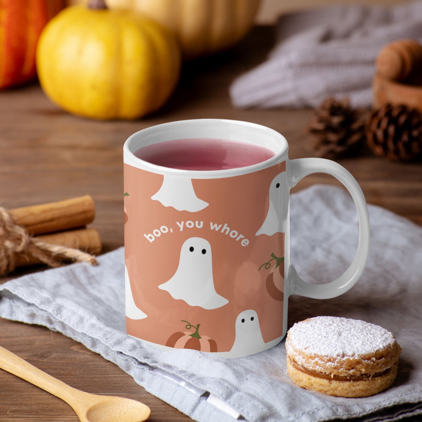 Tasse "Boo, You Whore" Halloween