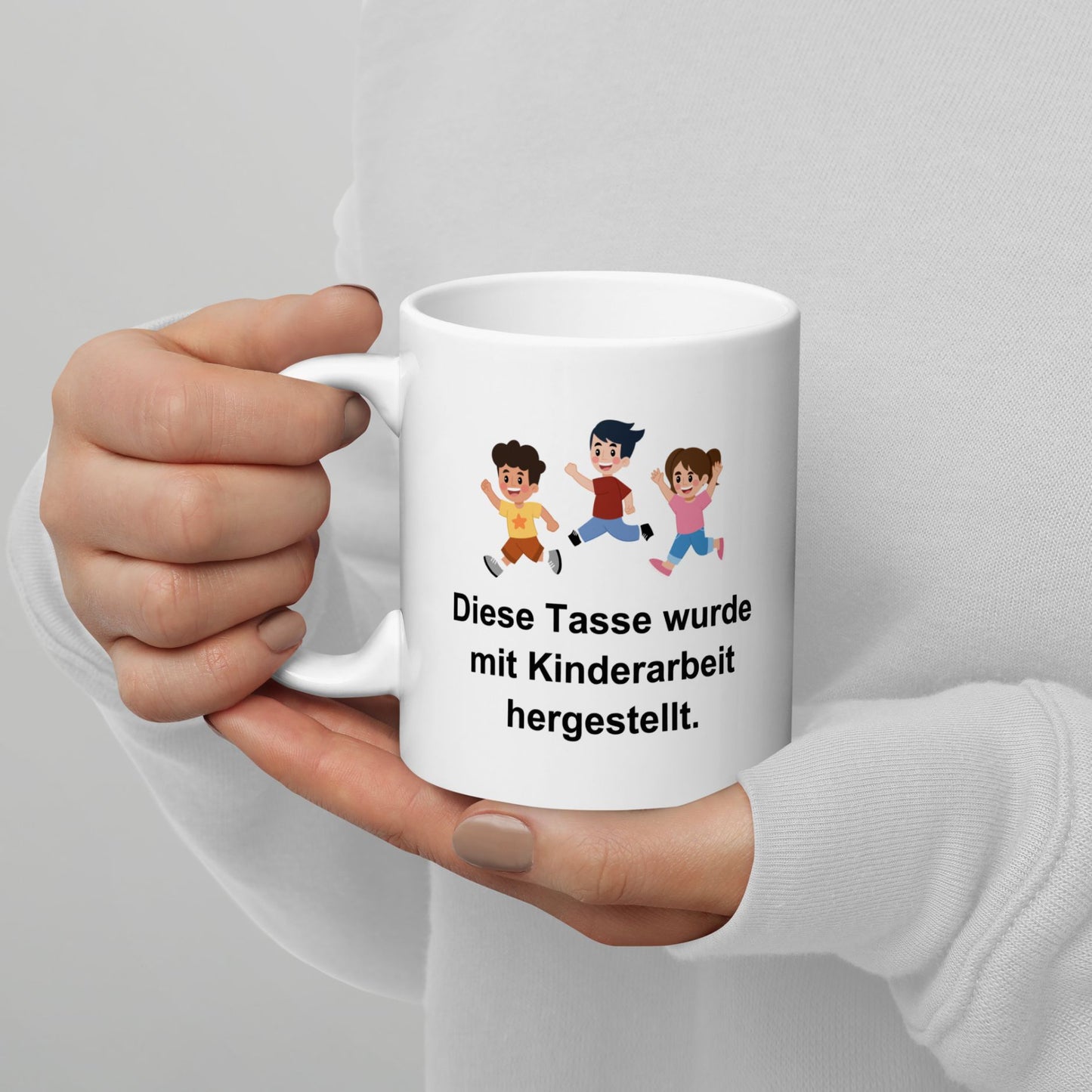 Tasse "Durch Kinderarbeit Hergestellt"
