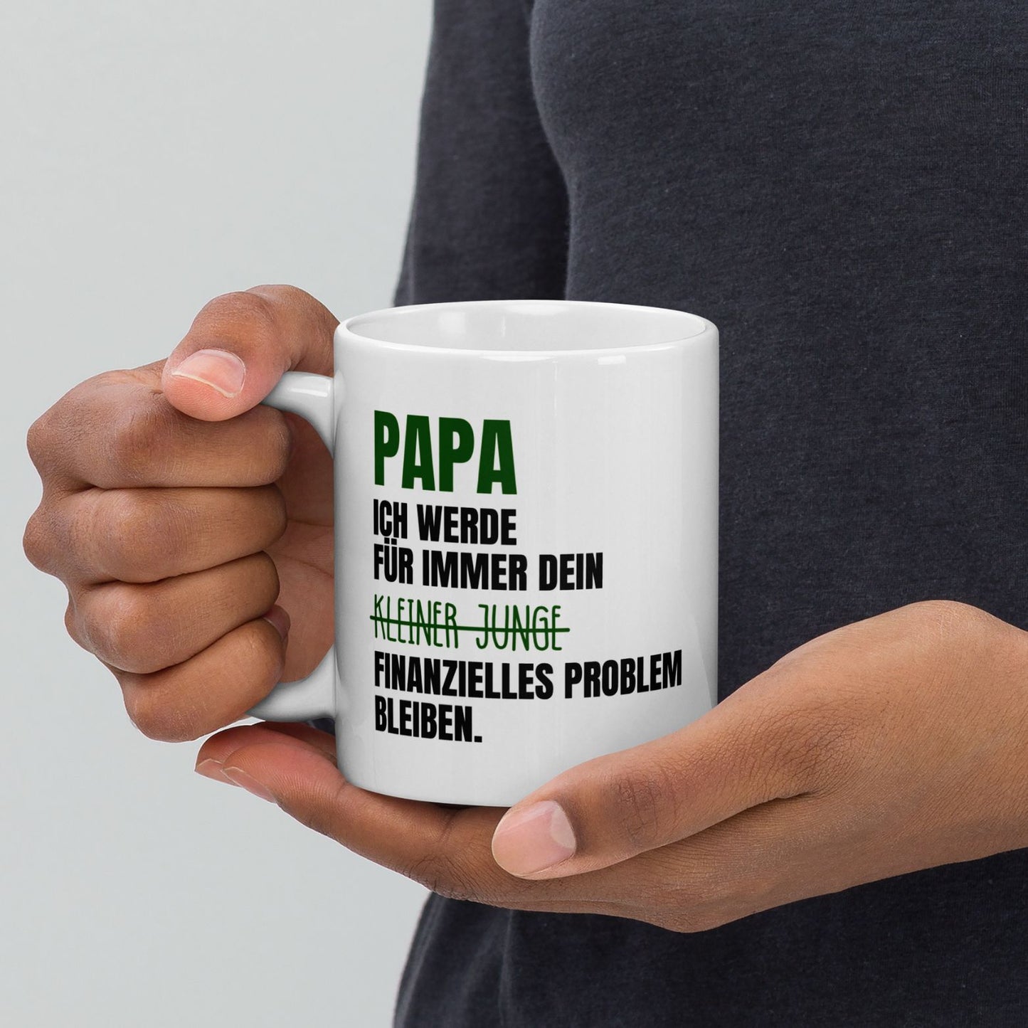 Tasse "Kleiner Junge - Finanzielles Problem" Vatertag