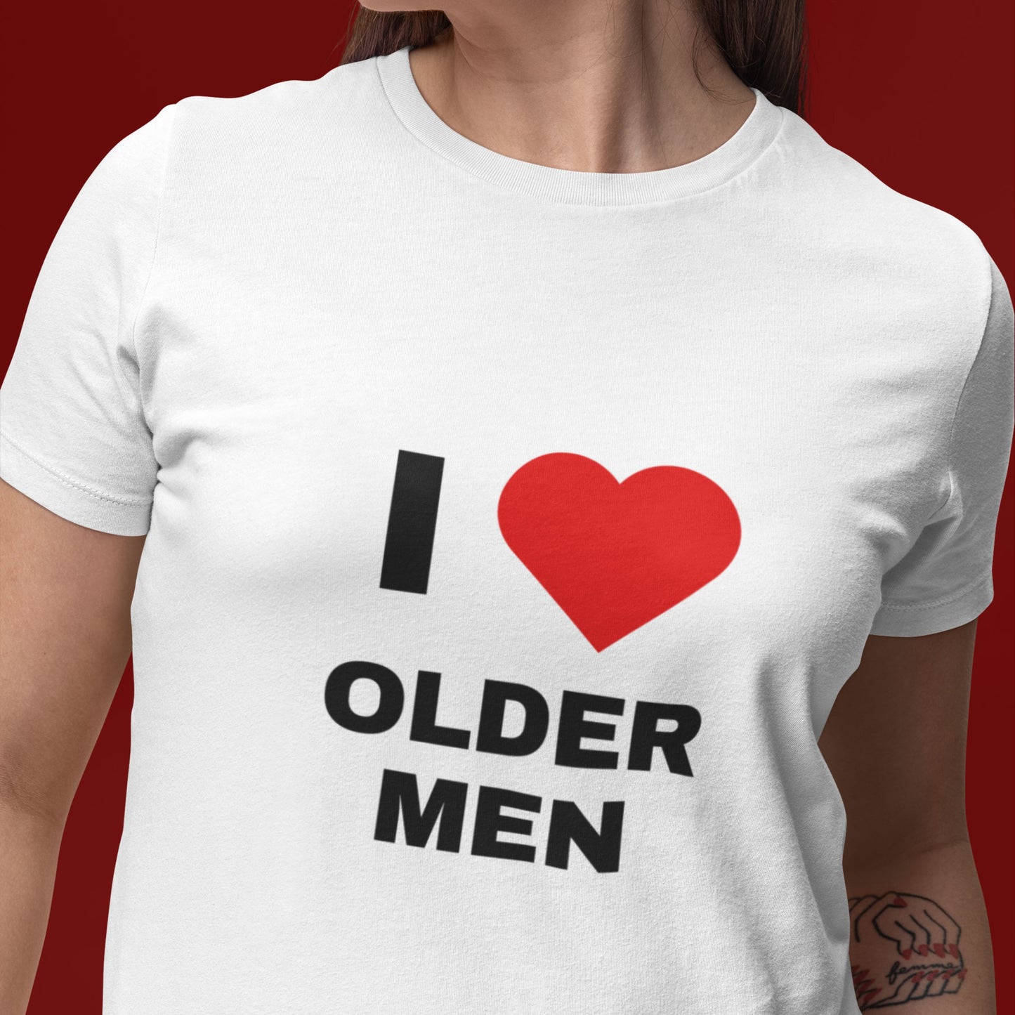T-Shirt Unisex "I ❤️ Older Men"