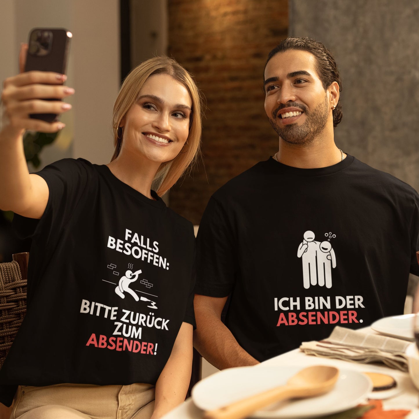 Partyshirt "Ich Bin Der Absender" | Unisex T-Shirt
