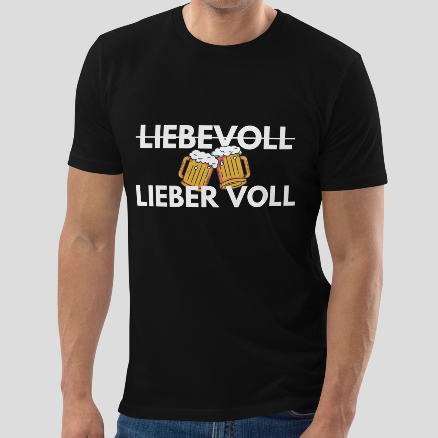 Partyshirt "Liebevoll - Lieber Voll" | Unisex T-Shirt