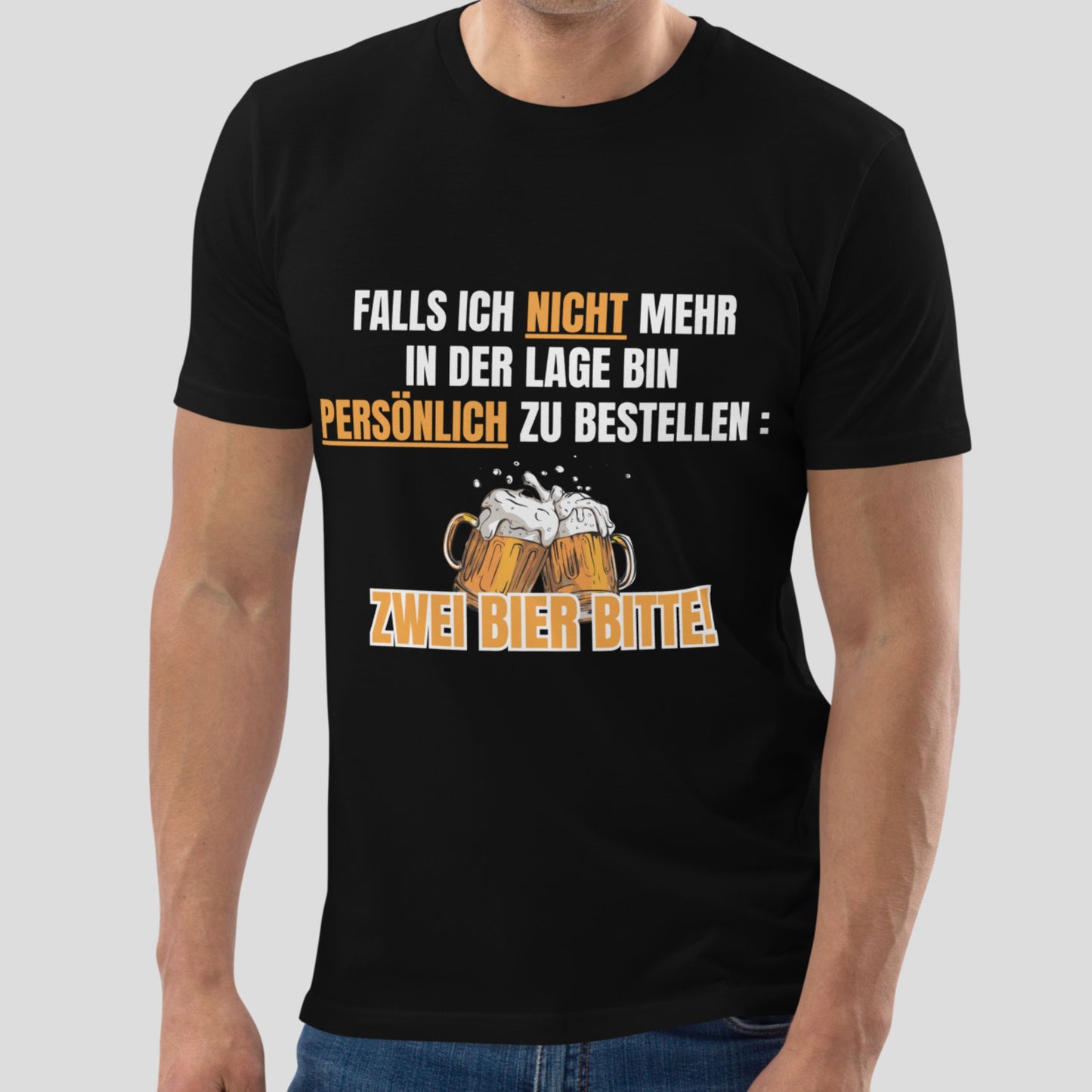 Partyshirt "Zwei Bier Bitte" | Unisex T-Shirt