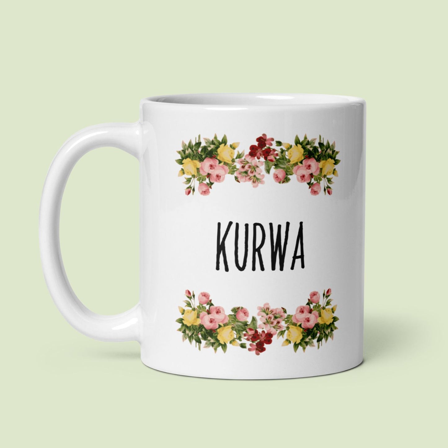 Tasse Büroausraster "Kurwa"