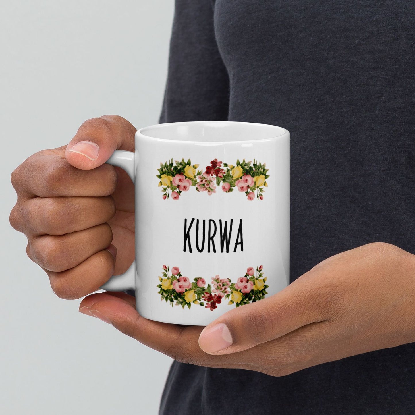 Tasse Büroausraster "Kurwa"