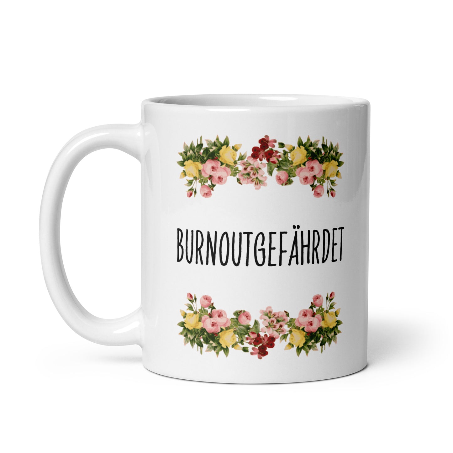 Tasse Büroausraster "Burnoutgefährdet"