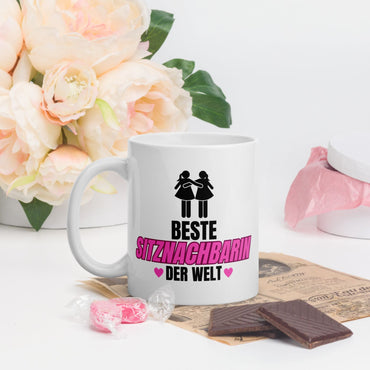 Tasse "Beste Sitznachbarin Der Welt"