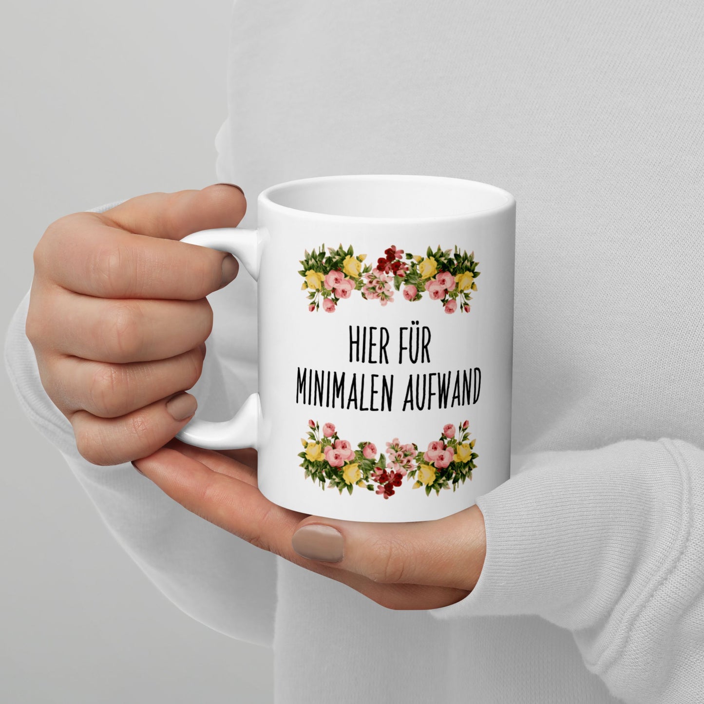 Tasse Büroausraster "Hier Für Minimalen Aufwand"