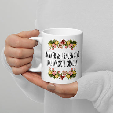 Tasse Büroausraster "Männer Und Frauen Sind Das Nackte Grauen"