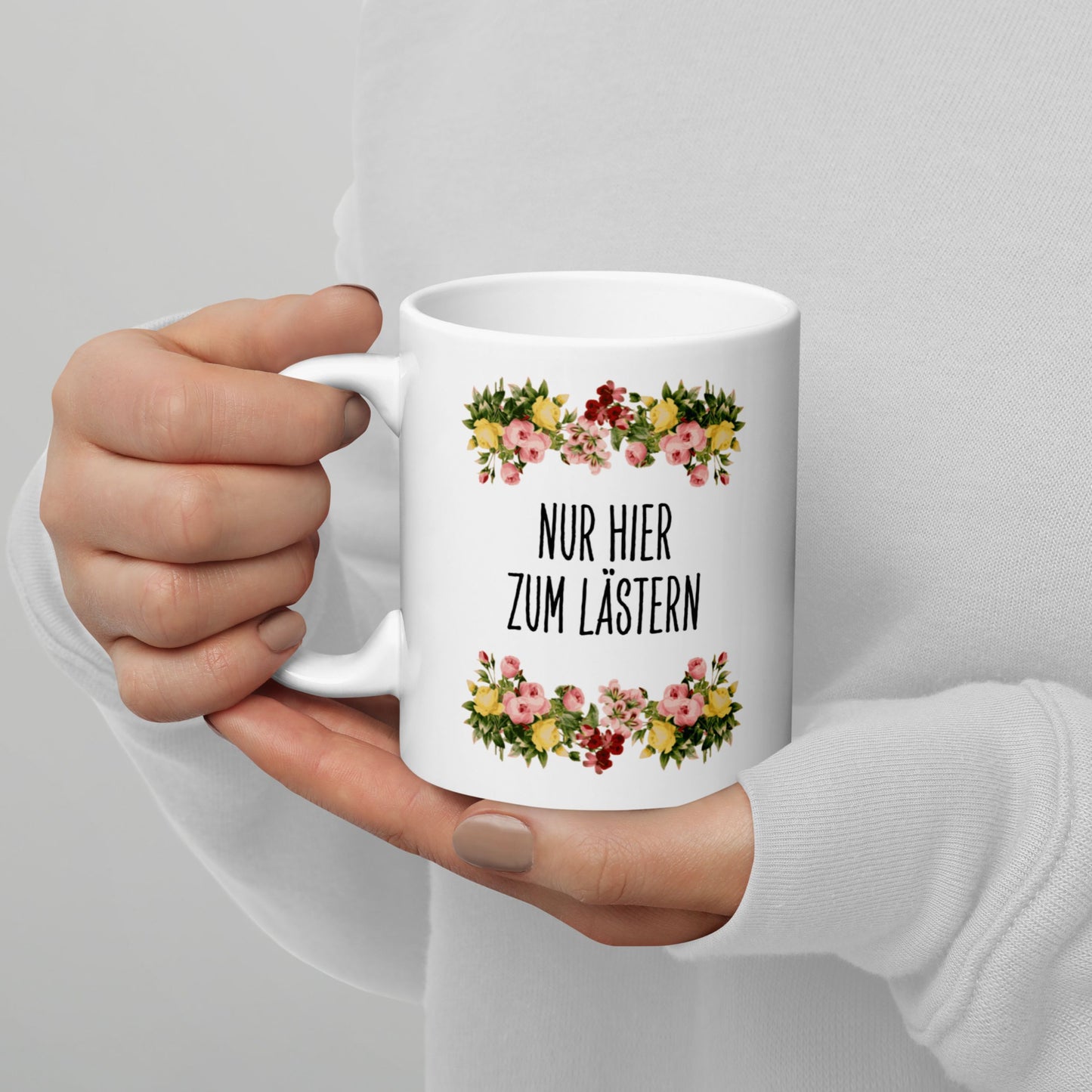 Tasse Büroausraster "Nur Hier Zum Lästern"