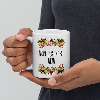 Tasse Büroausraster „Wort Des Tages: Nein“