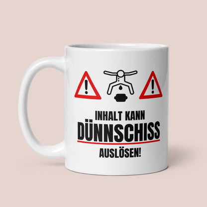 Tasse "Inhalt Kann Dünnschiss Auslösen"