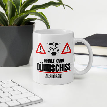 Tasse "Inhalt Kann Dünnschiss Auslösen"