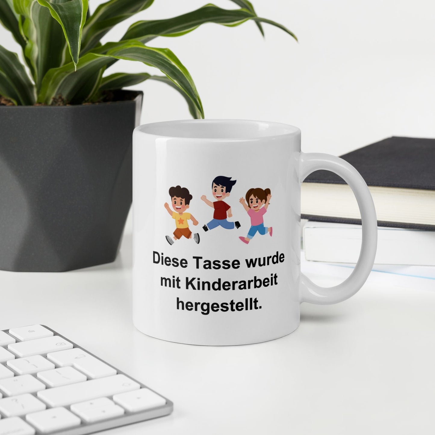 Tasse "Durch Kinderarbeit Hergestellt"