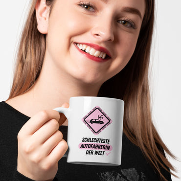 Tasse "Schlechteste Autofahrerin Der Welt"