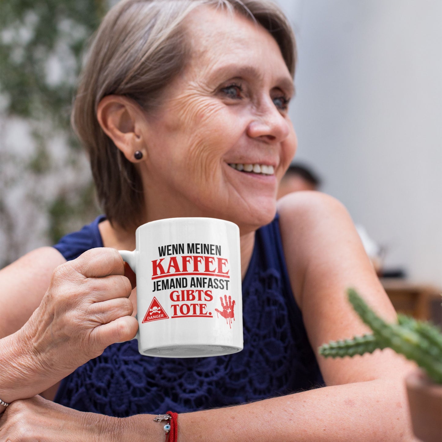 Tasse "Wenn meinen Kaffee jemand anfasst..."
