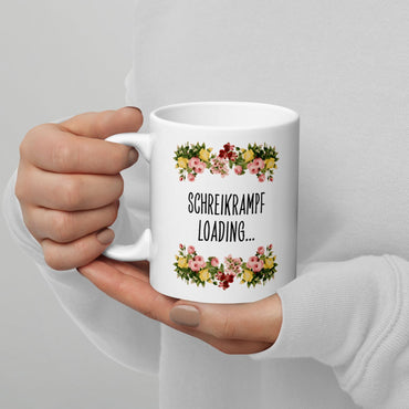 Tasse Büroausraster "Schreikrampf Loading..."