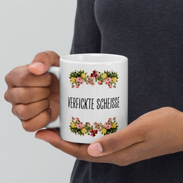 Tasse Büroausraster "Verfickte Scheisse"