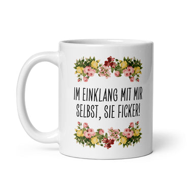 Tasse Büroausraster "Im Einklang Mit Mir Selbst..."